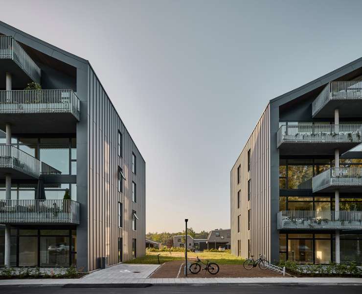 Amazing roof design using DS Nordic Click Seam, Udsigten - Vester Ringvej 45, 8600 Silkeborg